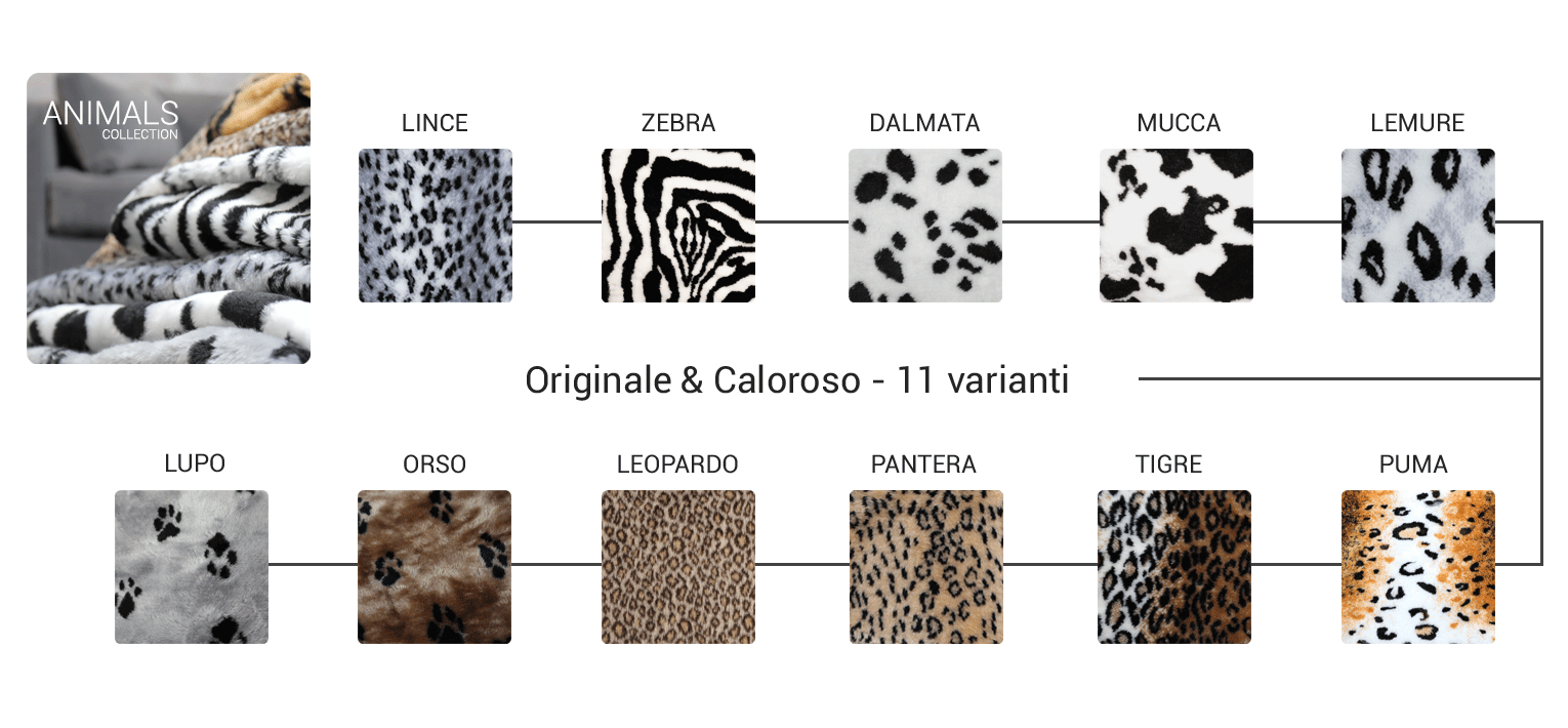 Copricuscino per cani in 11 varianti : zebra, leopardo, dalmata,...